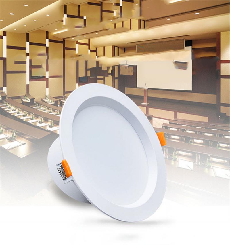 LED Downlight Energy Saving Ceiling Light Living Room Embedded Anti-glare Downlight Integrated Hole Light Home Downlight