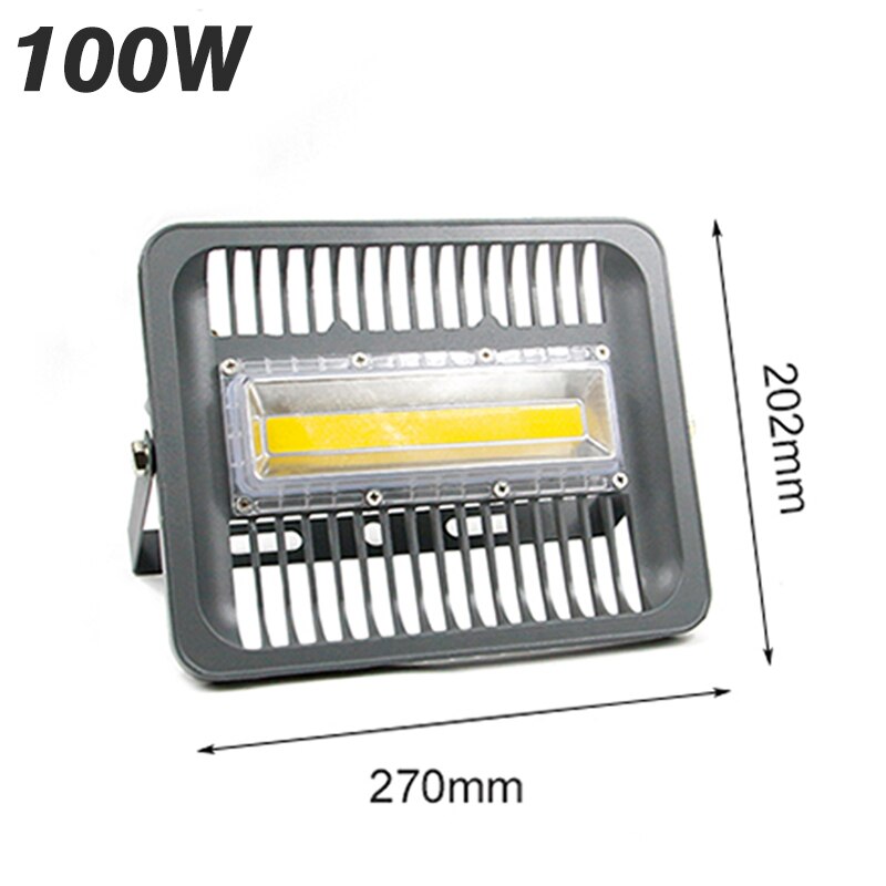 Waterproof IP65 Reflector LED Flood Light 30W 50W 70W 100W AC 220v 240V LED Floodlight For Spotlight LED outdoor lighting: 100W 220V