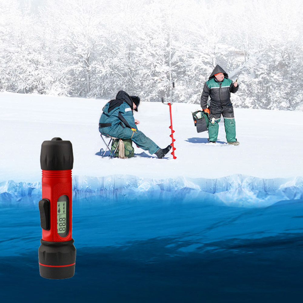 Digital Handle Fish Finder Portable Waterproof Sonar Echo Sounder 100M Depth For Winter Ice Fishing Outdoor Accessories