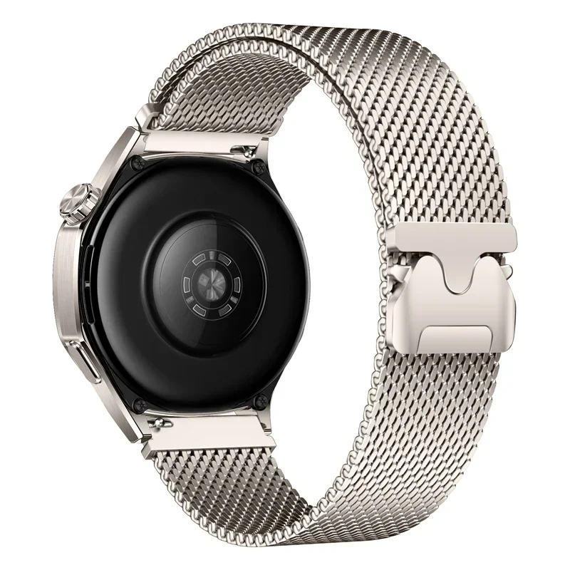 Pulseira de laço magnético milanês, 18mm 22mm 20mm para galaxy watch 7 6 5 4 40mm 44mm para huawei gt5pro gt4 pulseira de aço inoxidável: xxxxl / Dourado