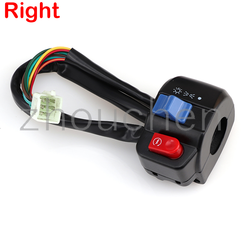 Interrupteur de commande de guidon pour SCOOTER chinois GY6, 4 temps, TAOTAO JCL ZNEN BMS, clignotant, phare électrique antibrouillard: right