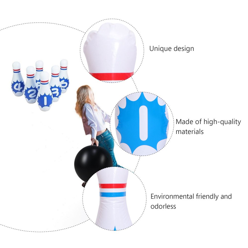 1 Set Of Educational Balls Bowling Balls Set Bowling Set Bowling Small Bowling Set for Indoor Children Kids