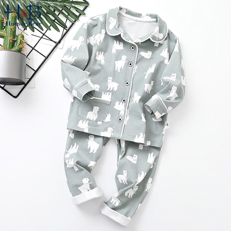 Humor Beer Kinderkleding Herfst Puur Katoen Kinderen Baby Home Kleding Casual Kleding Broek Pyjama Twee-Piec: BZ1419 green / 3T