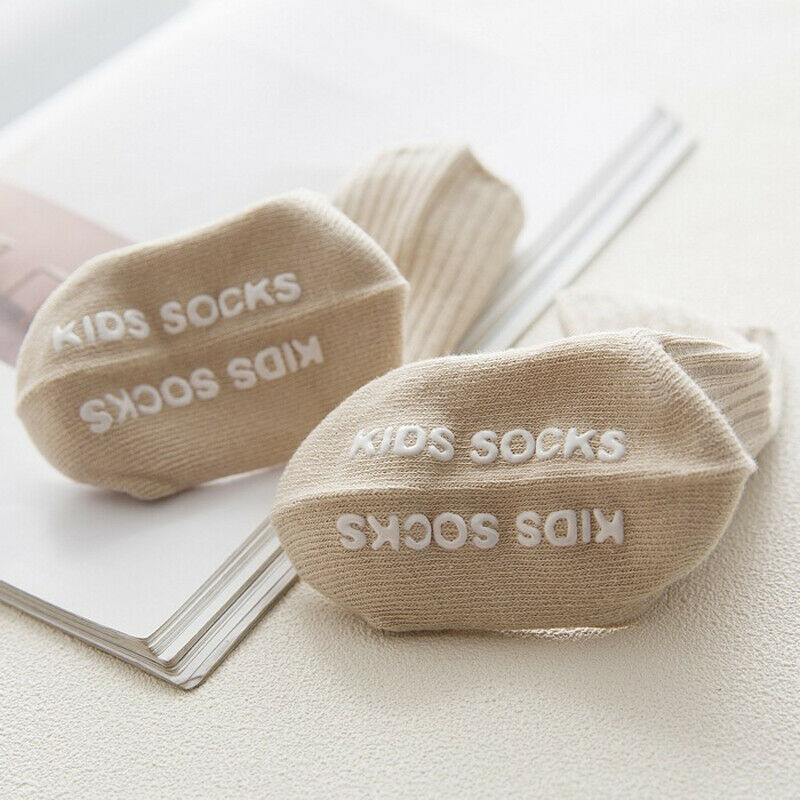 0-4T Solid Anti-slip Baby Boy Girl Cotton Socks NewBorn Infant Toddler Casual Soft Ankle Sock