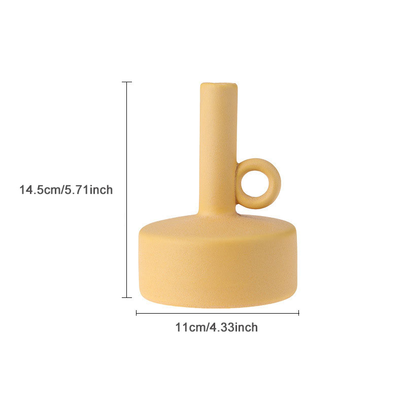 Scandinavische Stijl Geometrische Keramische Vaas Ornamenten Woonkamer Desktop Bloemstuk Container Bruiloft Vaas Voor Tafel Decoratie: B