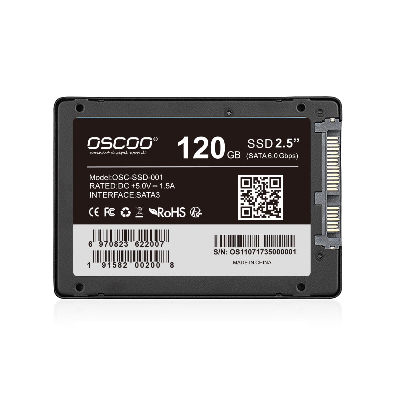 oscoo brand 2.5 inches Sata 3 SSD 120GB 240GB from China Shenzhen factory