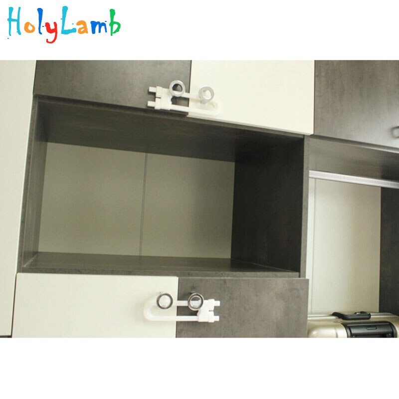 Blocco dell&#39;armadio a forma di U sicurezza del bambino sicurezza dei bambini sicurezza dei bambini sicurezza dei bambini sicurezza dei bambini blocco del cassetto a prova di bambino per il castello dell&#39;armadio