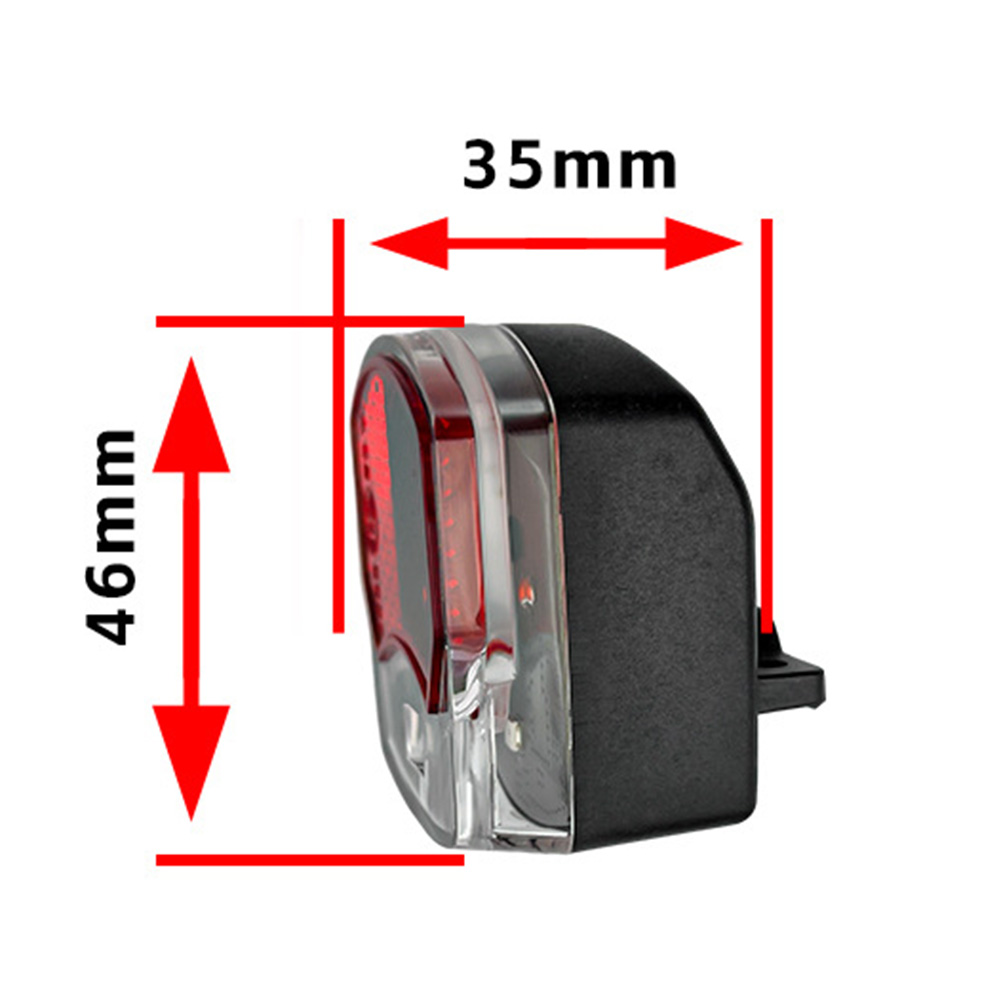 Achterlicht voor elektrische fietsen Remindicator voor elektrische fietsen LED-achterlicht Waarschuwingslampje Nachtwaarschuwingsreflector Fietsonderdelen