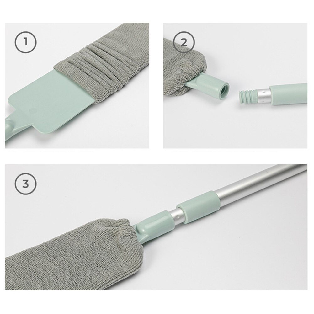 Long Crevice Dust Brush Telescopic Microfiber Dust Mites Cleaning Tools Artifact Cleaning Dust Household Cleaning Windows Set