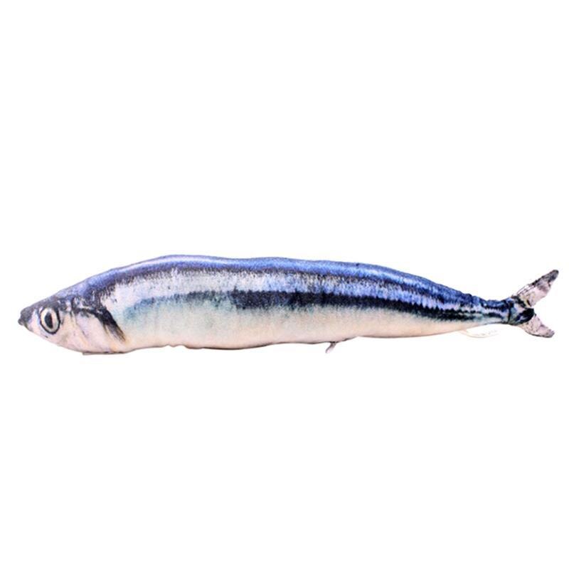 Husdjur mjuk plysch 3d karp fisk form kattleksak kattmynta fisk stoppad kudde docka simulering fisk leksak för husdjur: 8