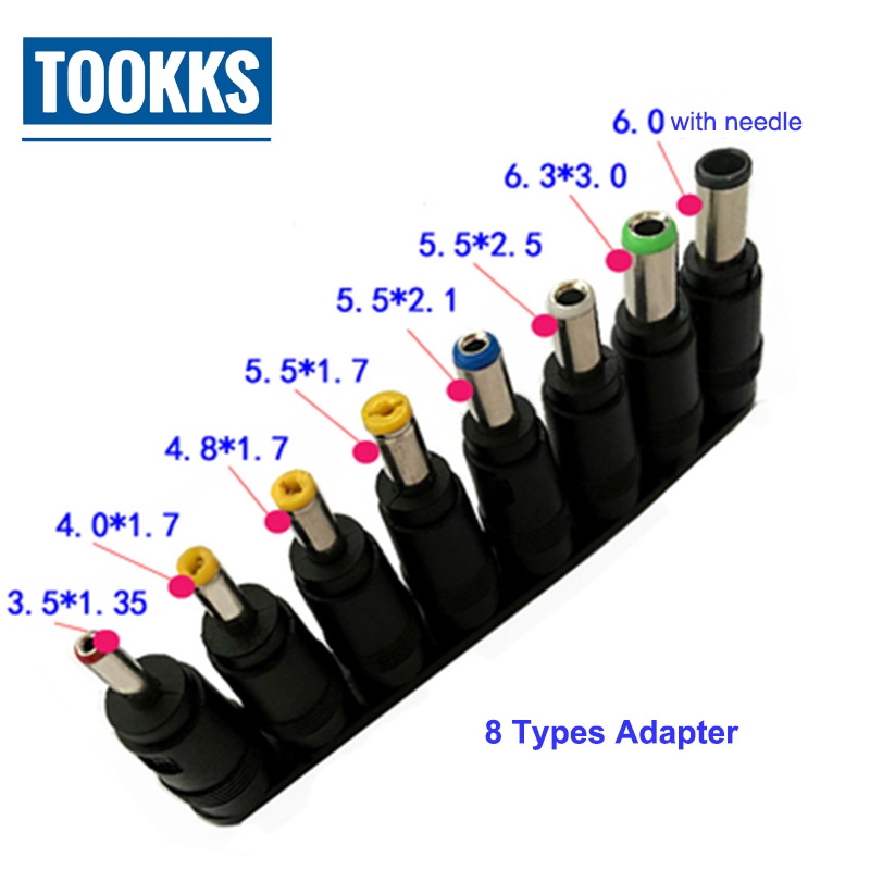48 pcs Universal Power Adapter Charger AC DC Jack Power Supply Connector Plug for IBM Dell Lenovo Acer HP Toshiba Notebook Cable