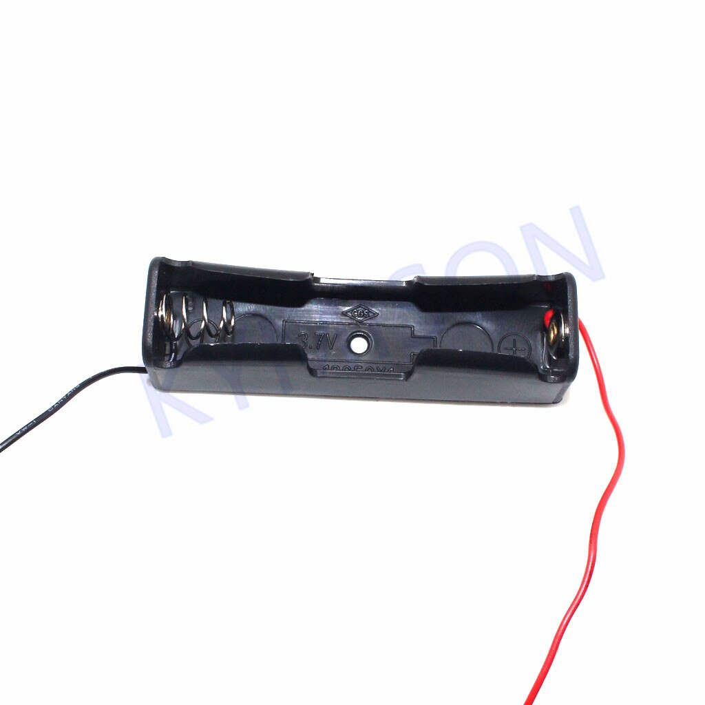 18650 Battery Box Black Plastic 1x 2x 3x 4x Storage Case 18650 1 2 3 4 Slot Way DIY Batteries Holder Container With Wire Lead: 1X18650