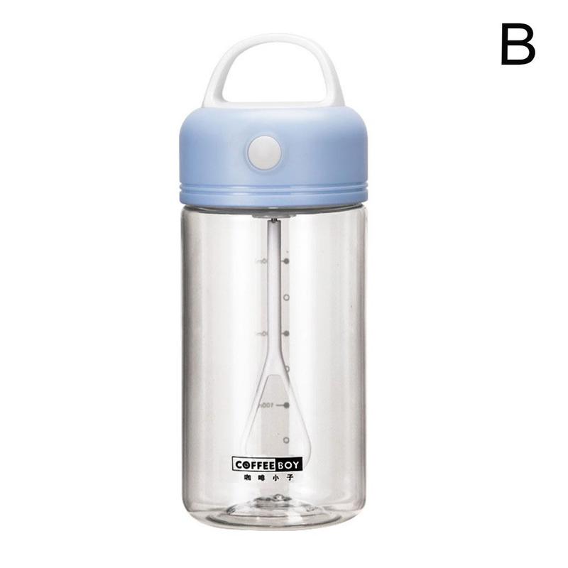 380ML Electric Protein Shaker Blender Coffee Milk Cup Portable Automatic Cup Fitness Sports Water Cup: sky blue