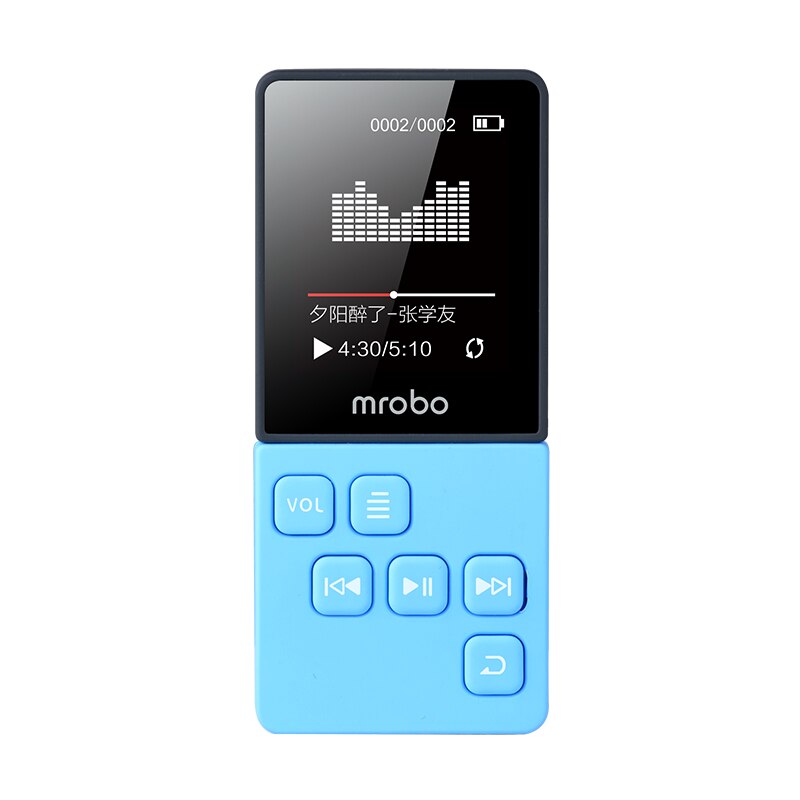 Mrobo c6 MP3 Player Portable Digital Audio Player With 1.8 Inch Screen FM E-Book Clock Data music Player speaker TF Card