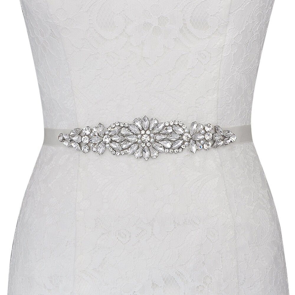 Strass riem pailletten trouwjurk riem bruidsjurk riem bruidsaccessoires riem voor avondfeestjurk scs 407