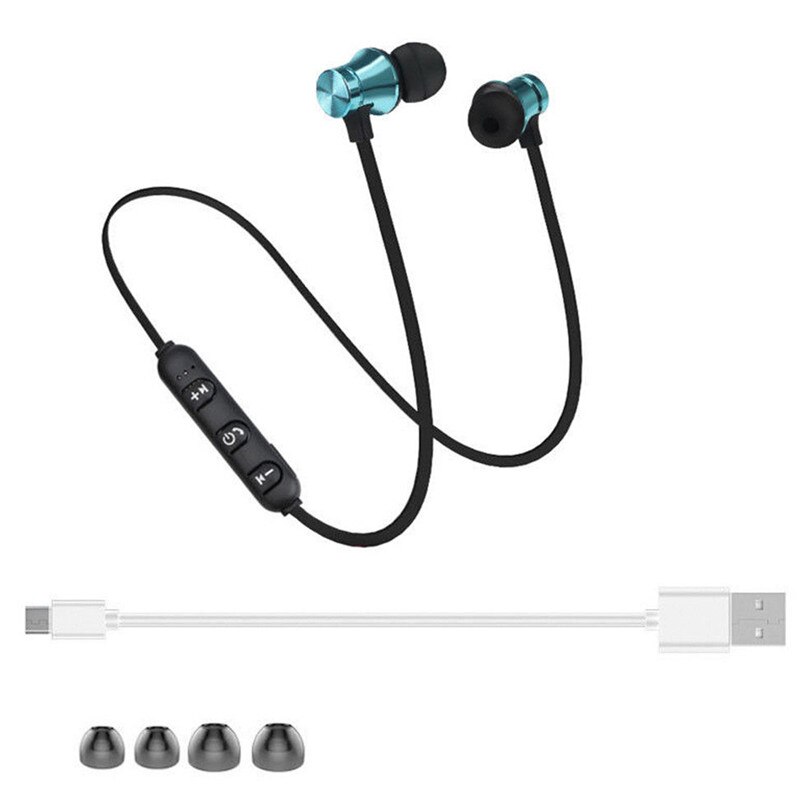 Magnetisk musik bluetooth øretelefon  xt11 sport kører trådløst bluetooth headset med mikrofon til iphone 8 x 7 xiaomi