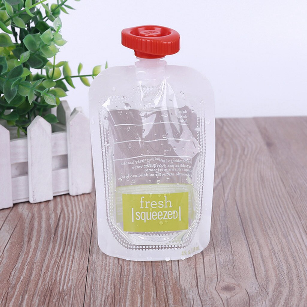 10/20/50pcs Reusable Baby Food Spout Pouch Container Baby Food Maker Fresh Fruit Distributor Infant Food Storage Squeeze #T1P