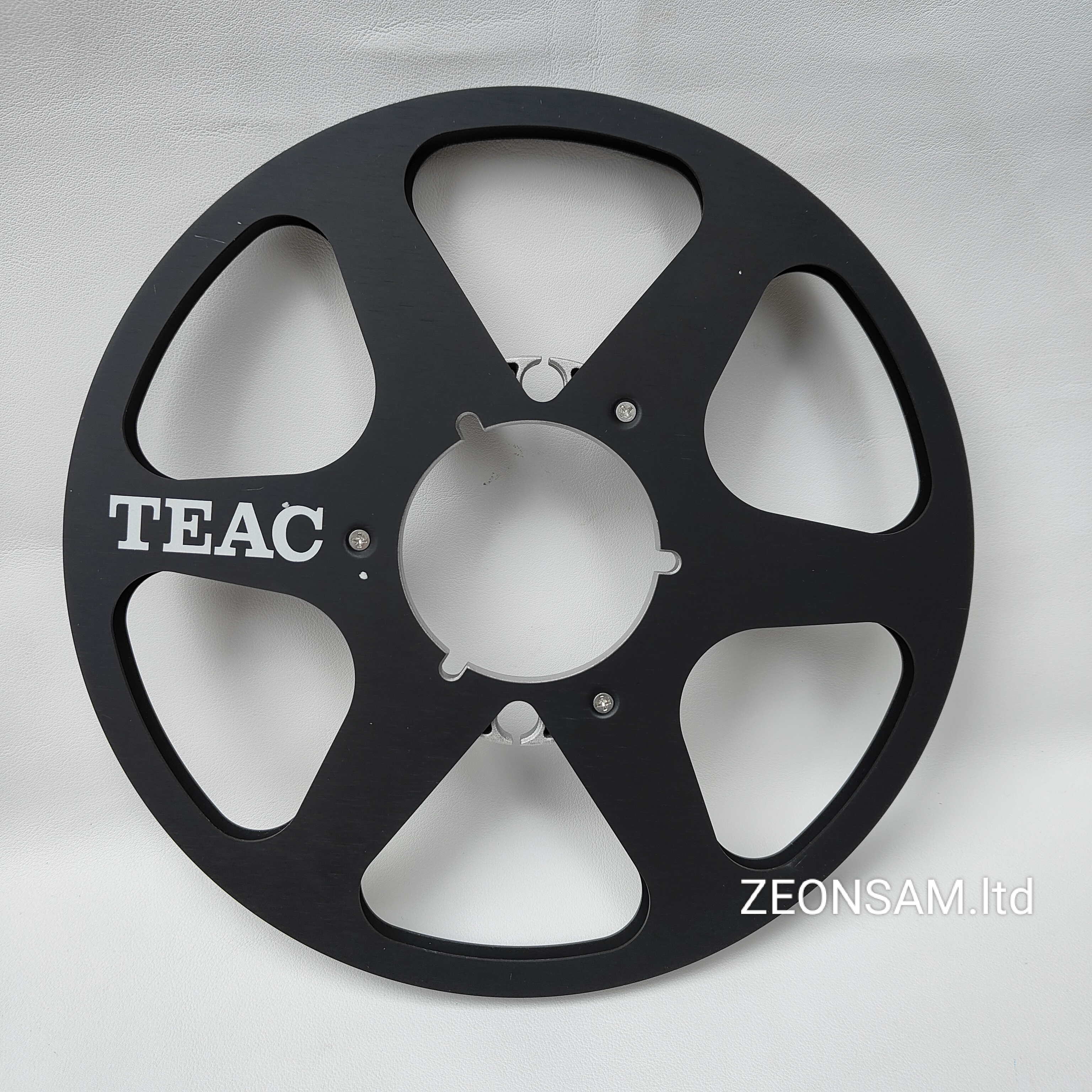 TEAC 10.5" X 1/4" Inch Empty Tape Reel Nab Hub Reel-To-Reel Recorders Accessory Empty Aluminum Disc Opening Machine Parts: black