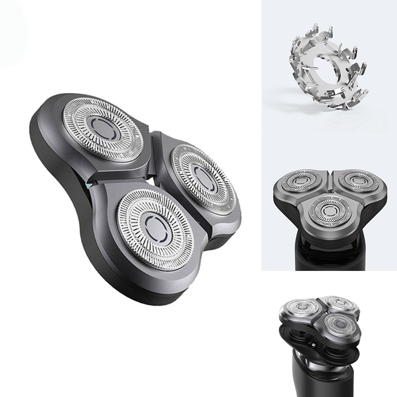 Cabeça de barbeador de substituição para xiaomi mijia s500 s500c s300 lâmina de barbear elétrica lâmina de máquina de barbear seca e molhada