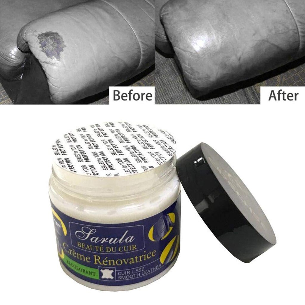 50ml Leather Repar kit Vinyl Repair Filler Compound for Leather Sofa Coat Restoration Cracks for Burns Car Seat Holes