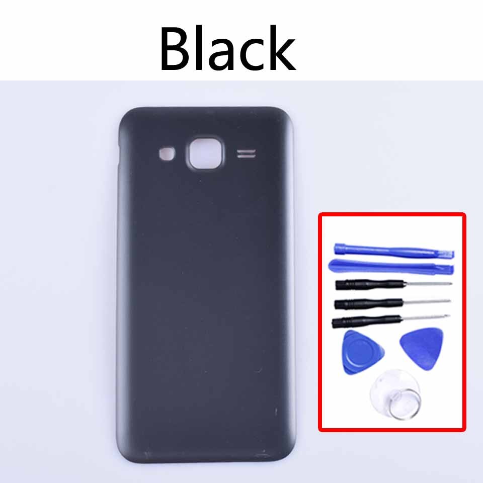 J5 Für Samsung Galaxis J5 J500 J500H J500FN J500F J500M SM-J500F Gehäbenutzen Batterie Abdeckung Zurück Abdeckung fallen Hinteren Tür Chassis: Schwarz -mit Werkzeug
