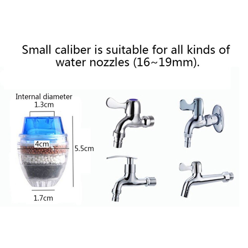 Kitchen Tap Water Filter Activated Carbon Water Purifier Faucet Healthy