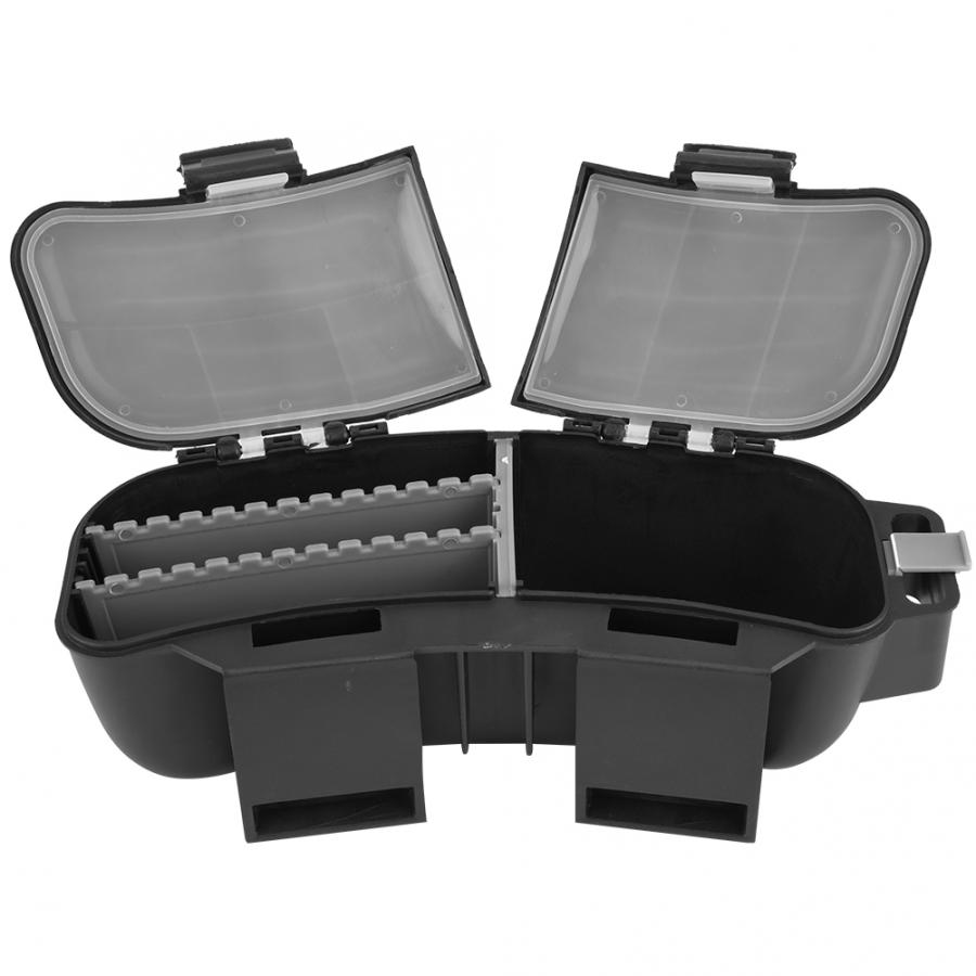 Pudełko ze sprzętem wędkarskim przechowywanie przynęty wędkarskie łyżki haczyki kołowrotki worek robić przechowywania przybory skrzynka pas biodrowy akcesoria wędkarskie