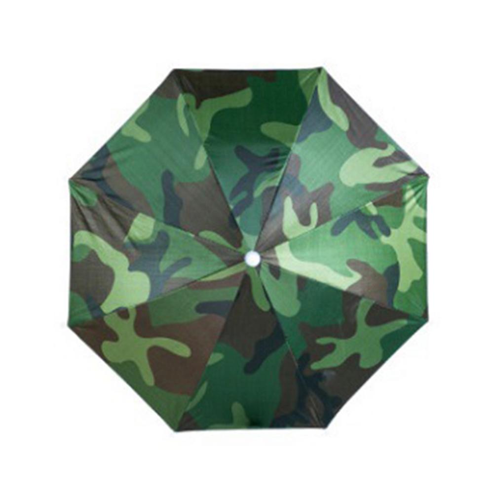 Umbrella Hat Waterproof UV Resistant Hands-Free Fishing Hat Outdoor Foldable Camping Fishing Cap Beach Head Umbrella Hat: C