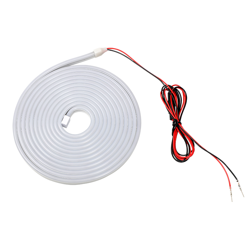 12V Auto Kofferbak Fleuren LED Strip Gemodificeerde Verlichting voor Waterdicht Flexibel Licht Universele connector Plug & Play 4m: WHITE