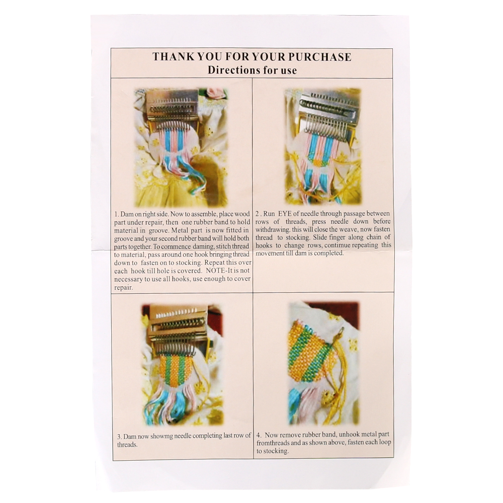 Cadre de tissage de métier à tisser en bois pour tapisserie à main, petit métier à tisser pour réparer les vêtements et les jeans, outils de tricot à petit cadre