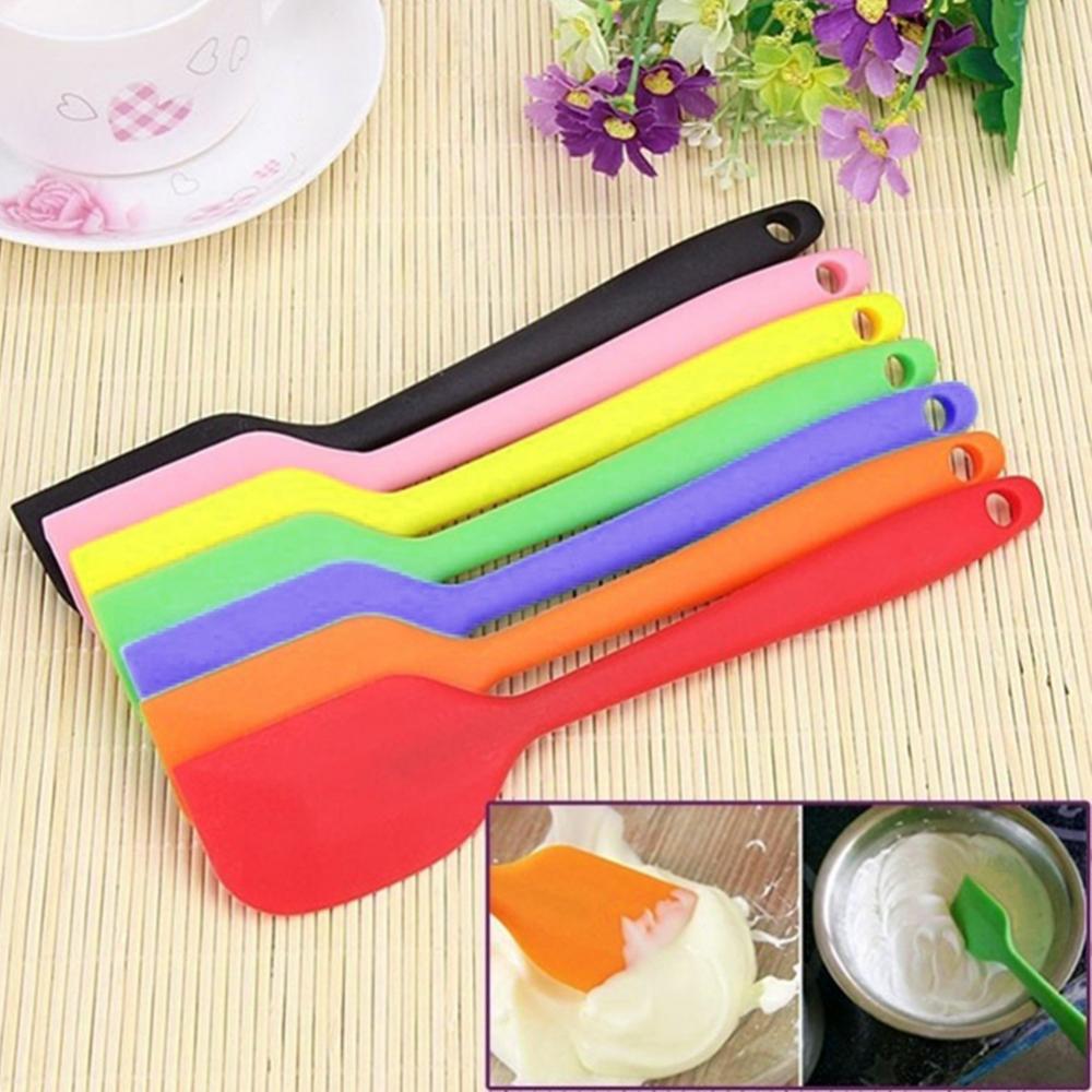 Spatules flexibles en Silicone pour gâteaux, racloir à crème, outil de cuisson