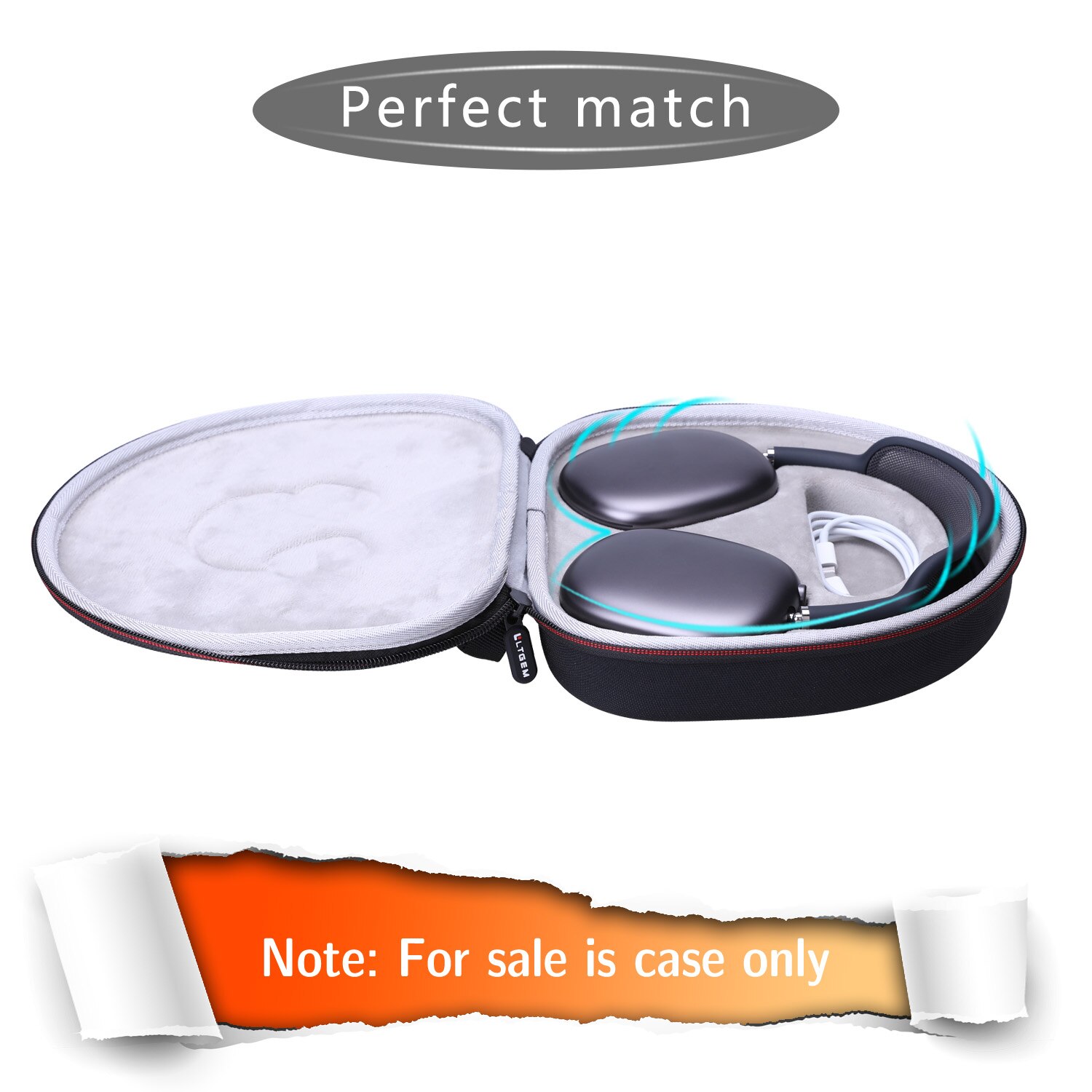 Ltgem Waterdichte Eva Hard Case Voor Apple Airpods Max: Default Title