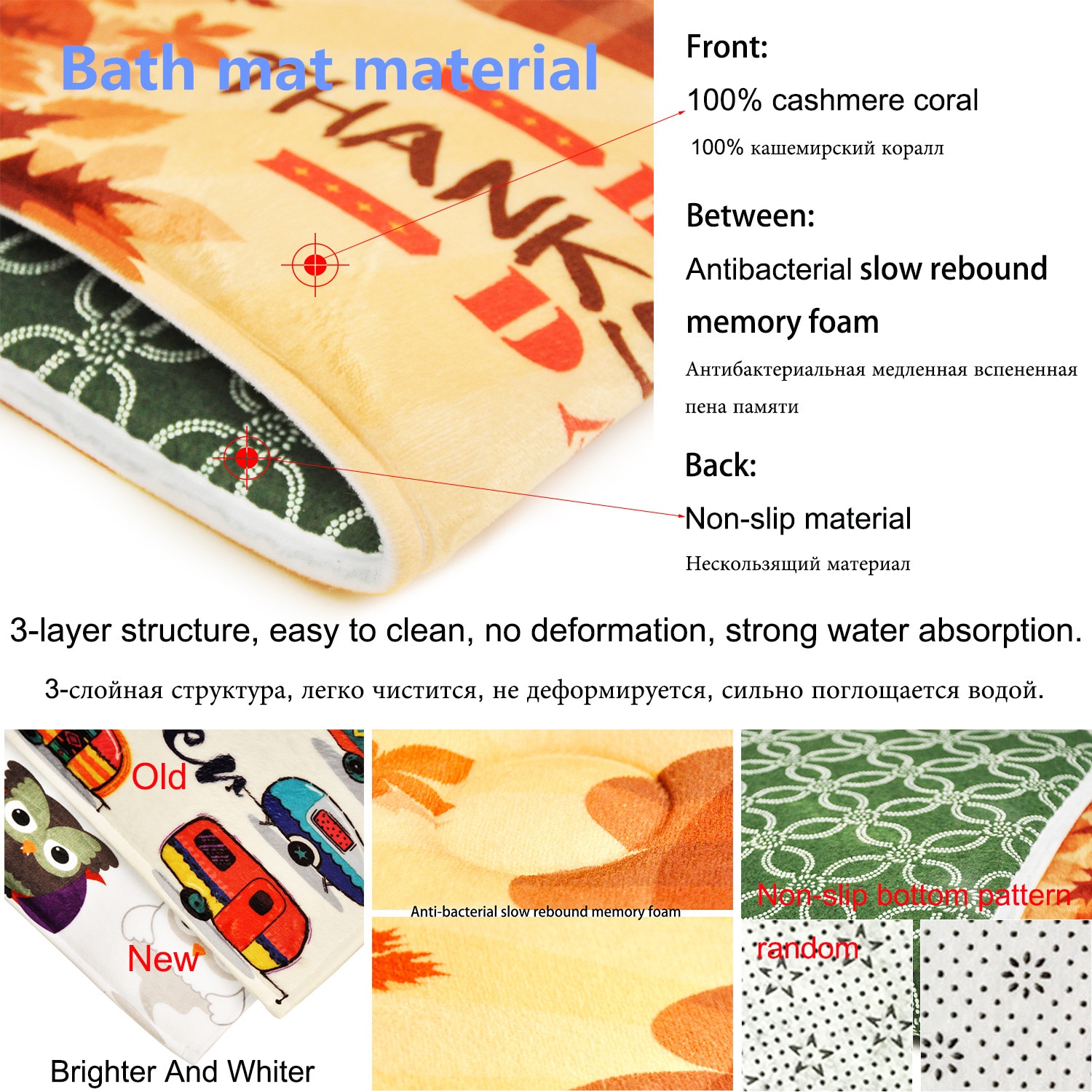 Black and White Shower Curtain Striped Bathroom Curtain Waterproof Polyester Fabric Bath Decor Ring Hooks Included