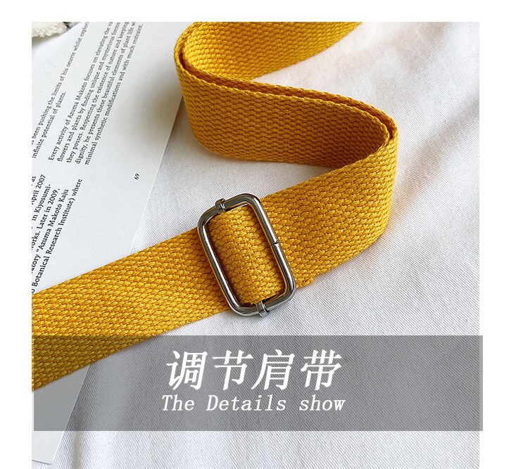 Mode Vrouwelijke Beer Canvas Tas Leuke Student Borst Tas Wilde Schouder Messenger Heuptas