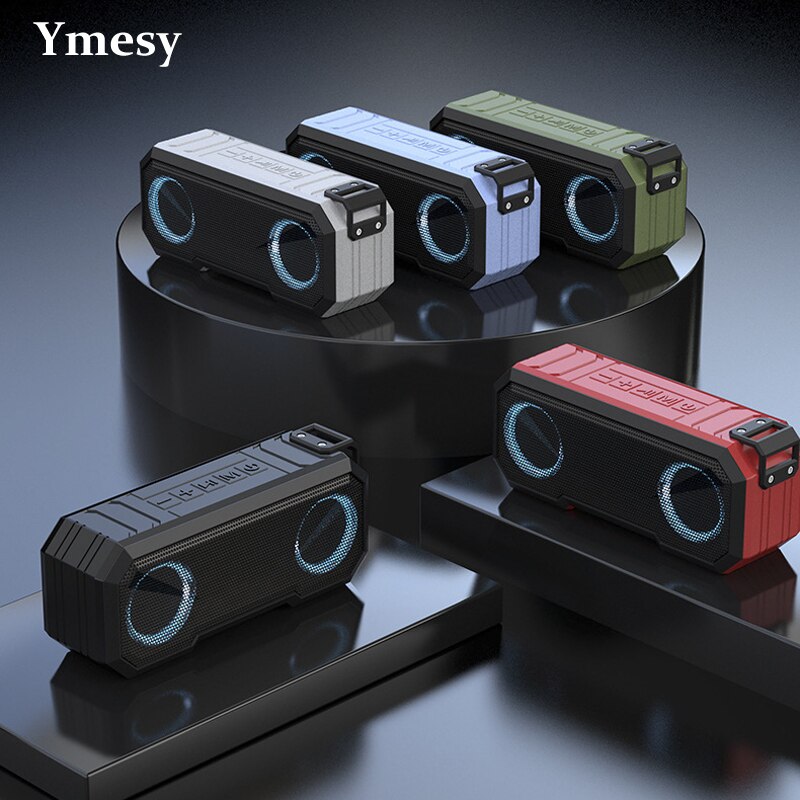 Ymesy Portable Bluetooth Speaker Wireless Flash Light Speaker Tws Bass Stereo IPX7 Waterdichte Luidspreker Fm 12H Speeltijd