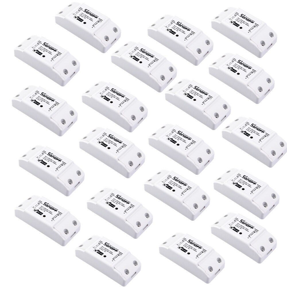 12 stk sonoff basic wifi switch universal til smart home wifi switch automationsmodul timer diy fjernbetjening til iphone ios