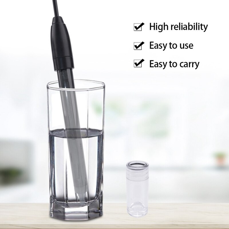 1 Uds Ph-201 negro laboratorio electrodo conector de Sensor de sonda de electrodo compuesto de Ph