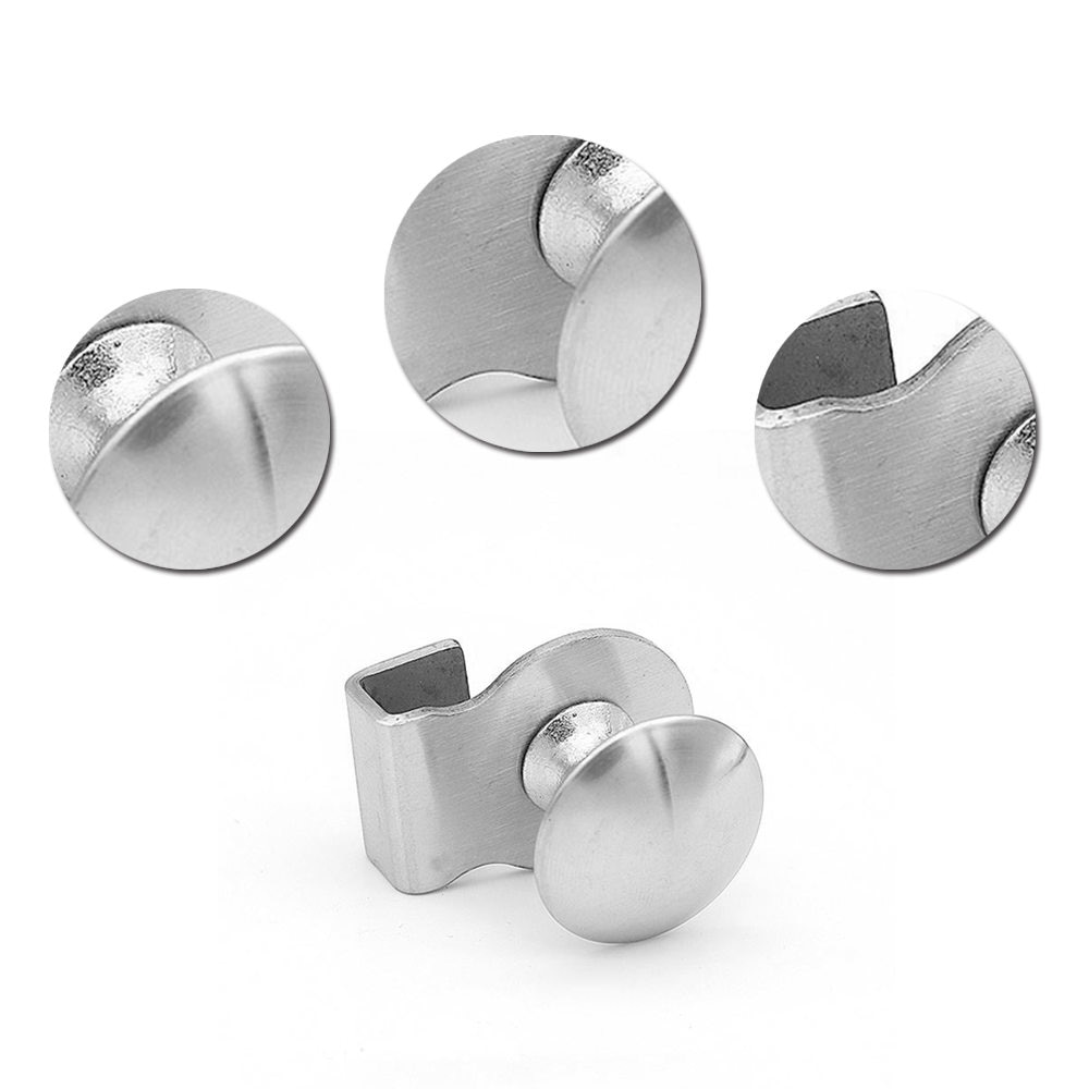 2x Glass Holder Clamp Handle Cupboard Showcase Cabinet Door Accessories Glass clamps