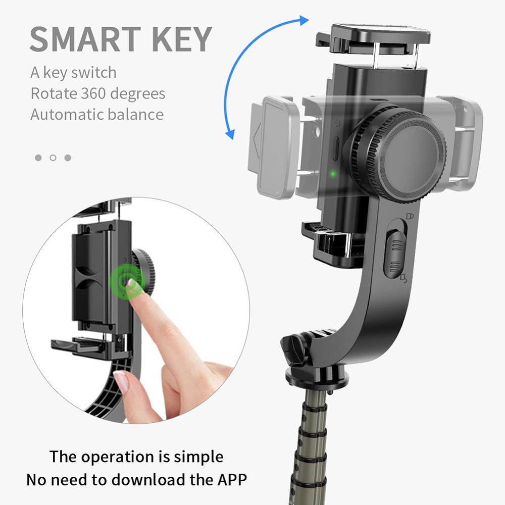 JKING ręczny stabilizator Gimbal telefon komórkowy Selfie uchwyt na kij regulowany stojak Selfie dla iPhone/android L08