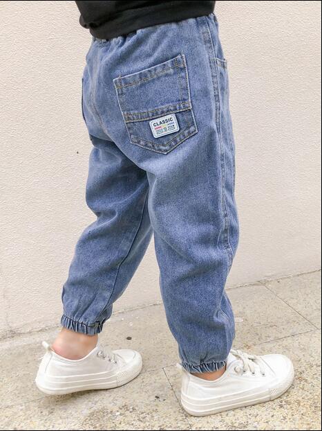 Jeans para niño, pantalones de tela de retales para niños, pantalones Cargo Casual, pantalones vaqueros para niños, pantalones escolares para primavera y otoño, ropa novedosa para niños