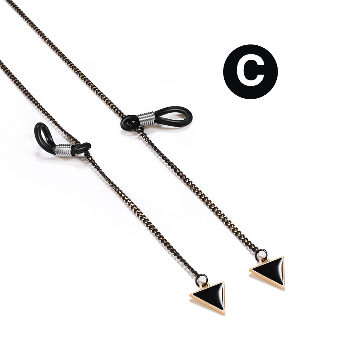 Zonnebrillen Lanyards Leesbrillen Slanke metalen koorden Brillenketting Brillenhouders optische frames touw: GRIJS