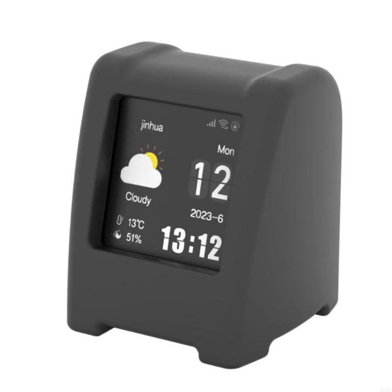 K32c multifunctionele bureau wifi digitale klok draadloos weerstation met thermometer hygrometer helderheid verstelbaar