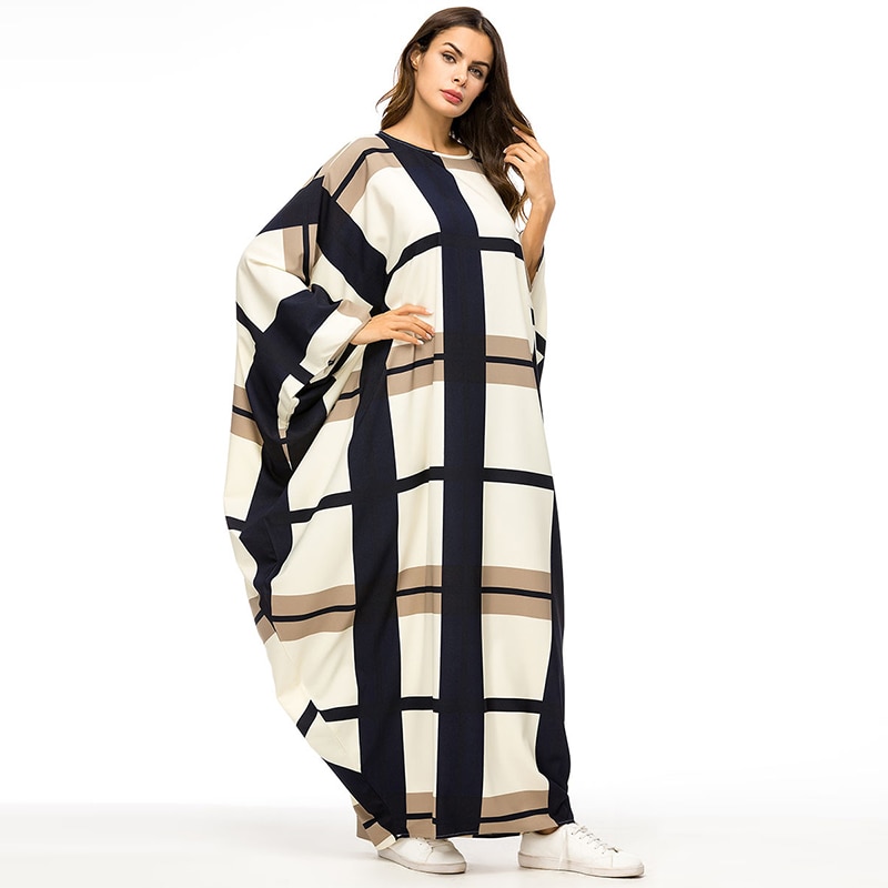 Moyen-orient musulmane manches chauve-souris robe ample islamique turquie arabe vêtements dubaï Morrocan