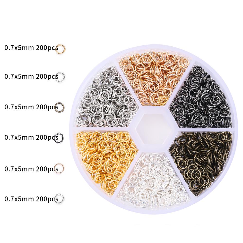 Mix Box Kits Alloy Chain Earring Hooks Head Pins Jump Rings Lobster Clasp For DIY Jewelry Findings Set Making Earrings Supplies: BDH147-01MX