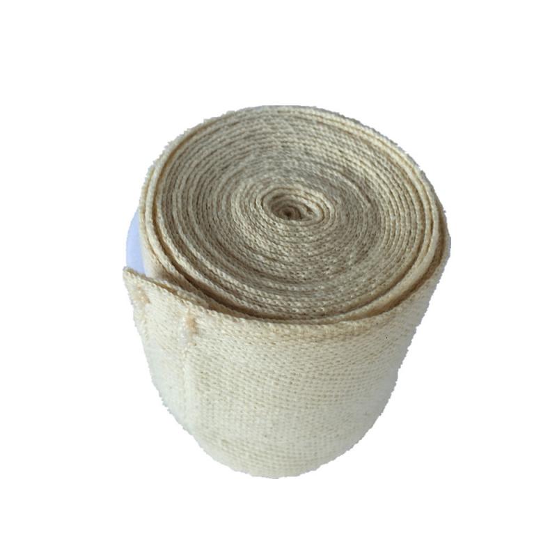 1 stk bomuldsbokse bandager bundet hænder med kampindpakninger med muay thai boksning besværlige håndremme med håndbeskyttelse: Hvid