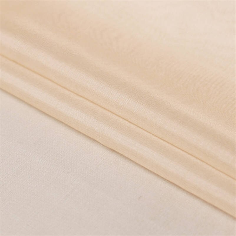 1 meter mulberry silke organza tyg gasväv tecido för naturligt siden hantverksmaterial: 17