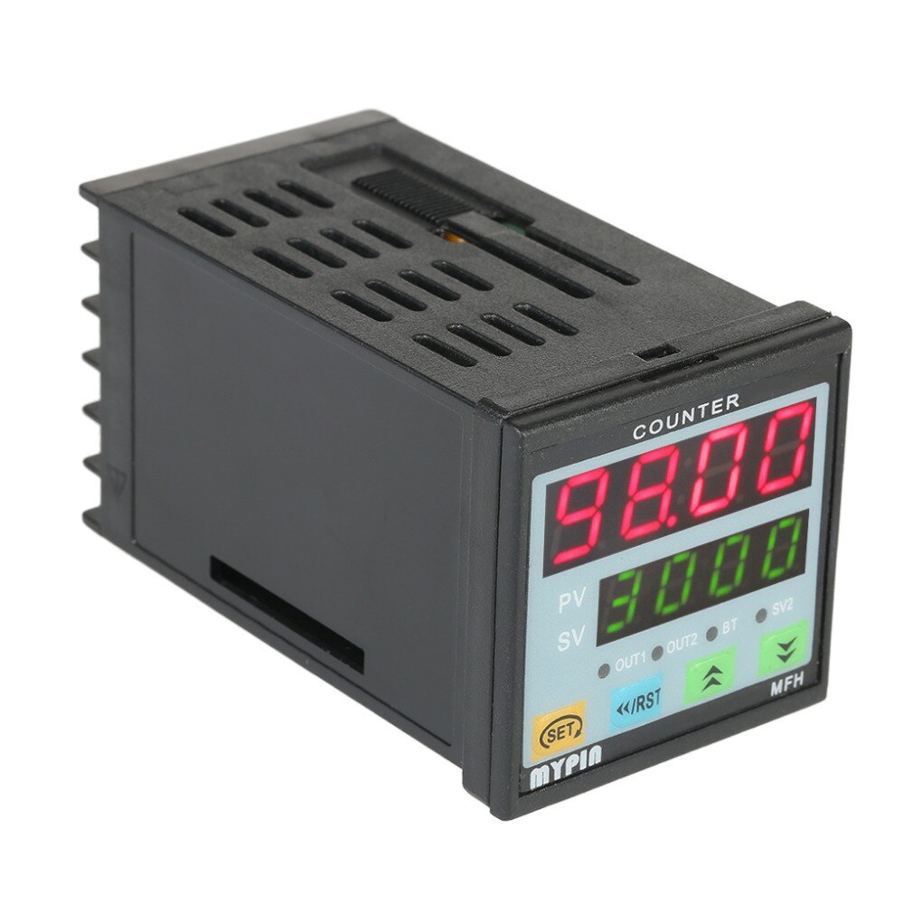 Multi-purpose Preset 4 Digital Counter Intelligent 90-265V AC/DC Length Counter Length Meter Machine Relay Output PNP NPN