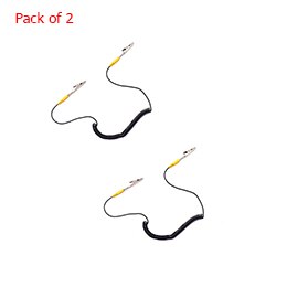 1.8M Extended Anti Static Wire With Double Clip PVC Electrostatic ESD Discharge Cable Reusable Connect to Ground Wire and Sets: Pack of 2