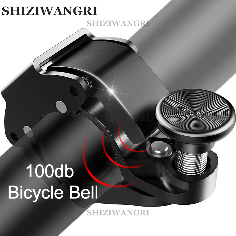 Timbre de bicicleta de acero inoxidable, claxon clásico para manillar de bicicleta, sonido nítido, accesorios de seguridad para bicicleta