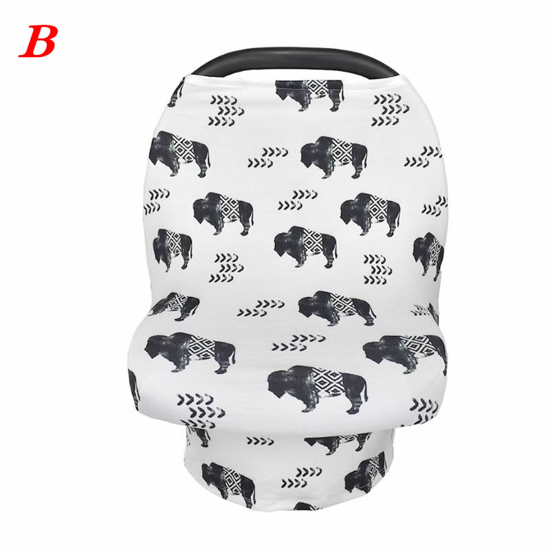 Moeder borstvoedingshoes sjaal luifel borstvoedingshoes bloem multifunctionele cape kinderwagenhoes autostoelhoes 95ae